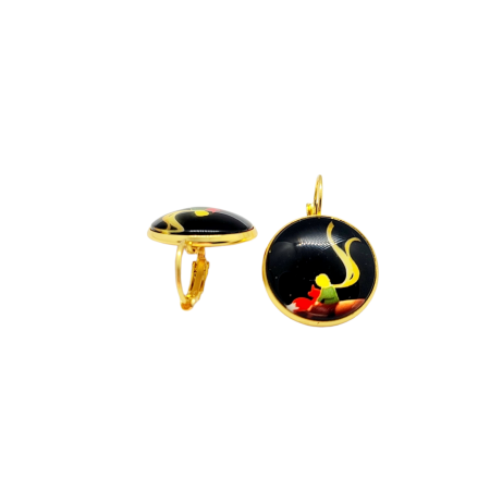 EARRINGS GOLD STEEL LITTLE PRINCE1